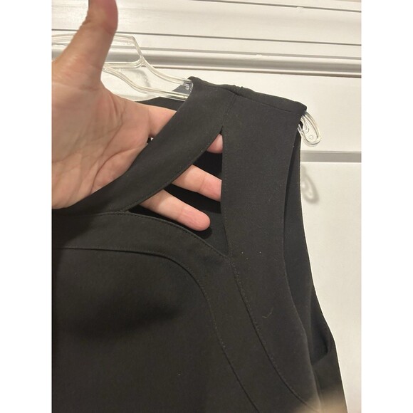 Calvin Klein Women's Sleeveless Front Zip Full Length Jumpsuit size 12 Stretch - Picture 5 of 9